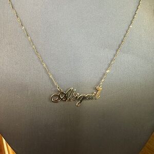 14k gold name necklace